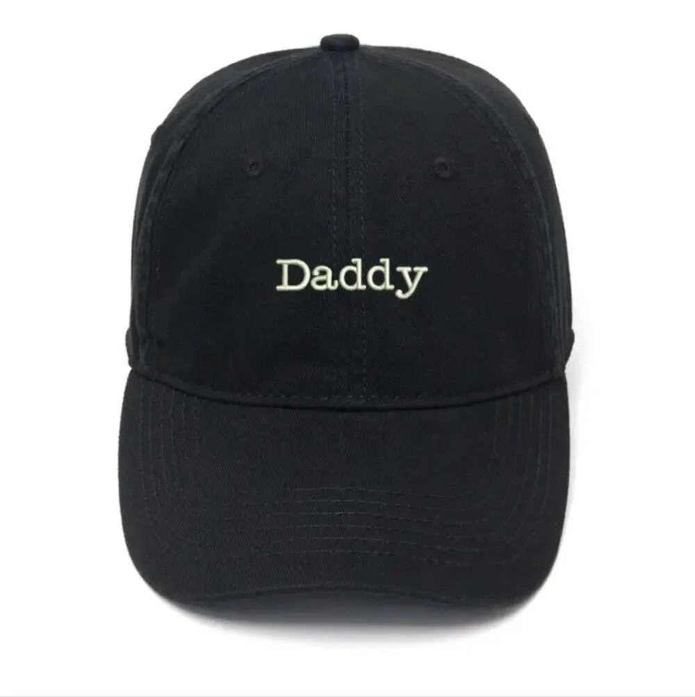 Daddy's Comfort: Velcro Hat with 'Daddy' Embroidered on Front